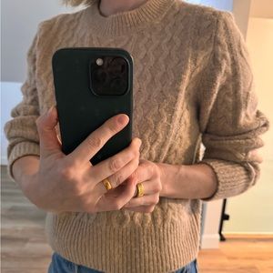 Favourite daughter cable knit crewneck